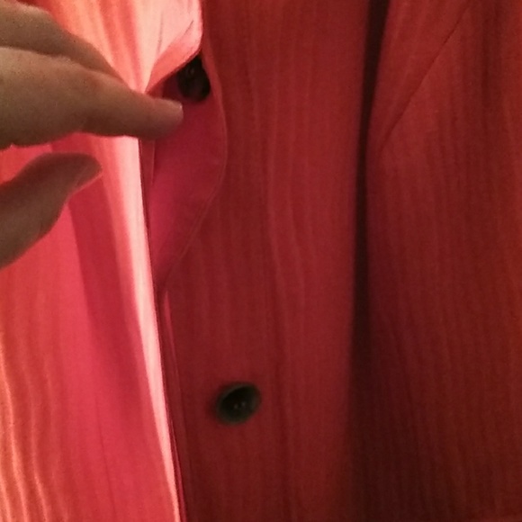 Jones New York Orange Linen/silk Blazer 16W - Picture 4 of 6